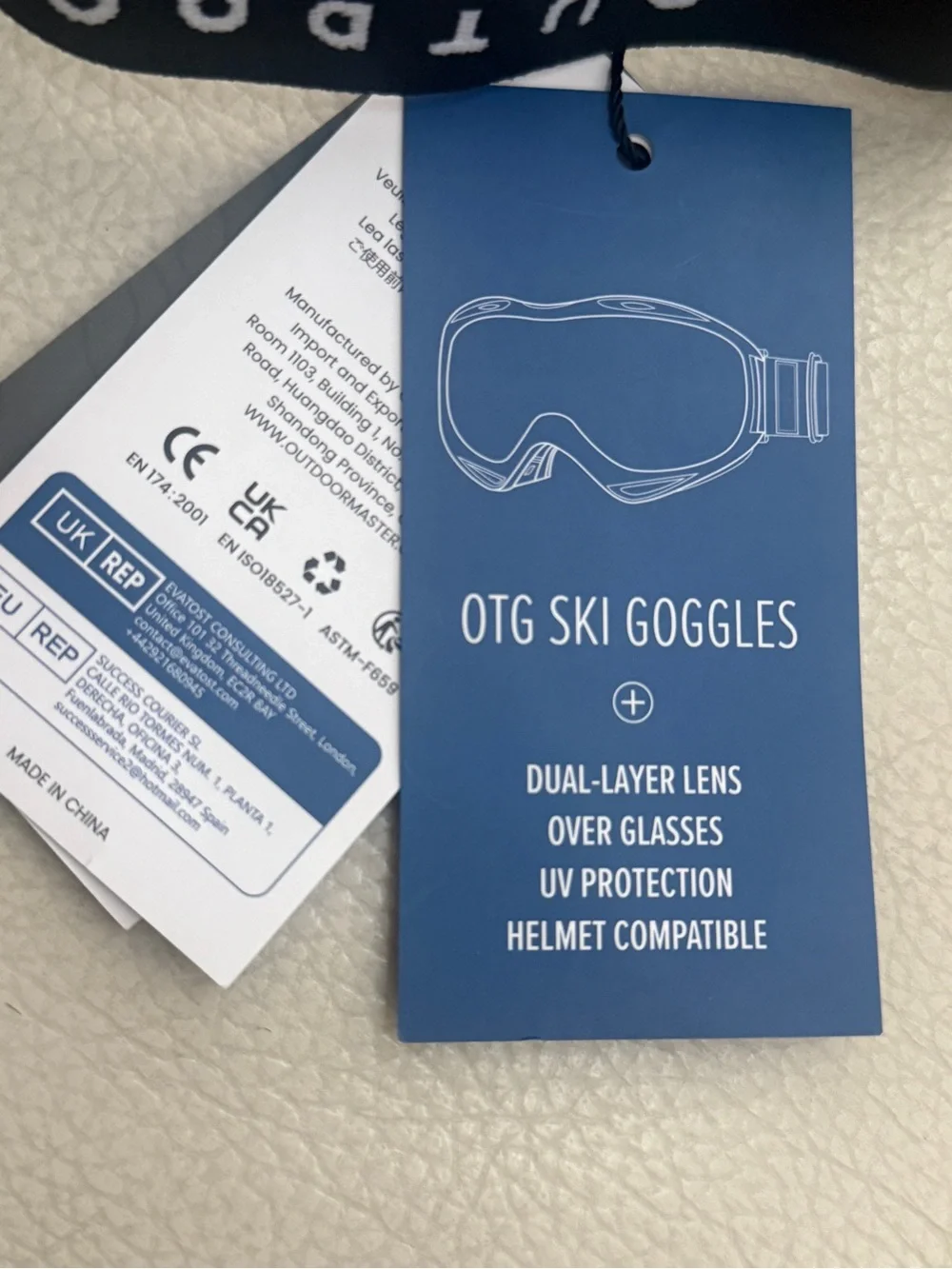 OutdoorMaster OTG Ski Goggles - Over Glasses Ski/Snowboard Goggles